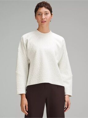 Brand New Lululemon Textured Jacquard Crewneck Pullover